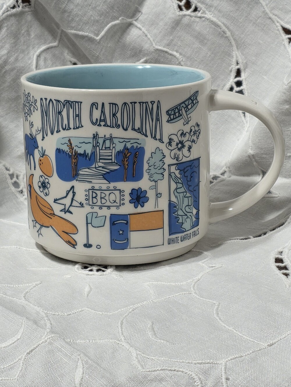 Starbucks North Carolina Coffee Mug Been There Series, 14 Oz